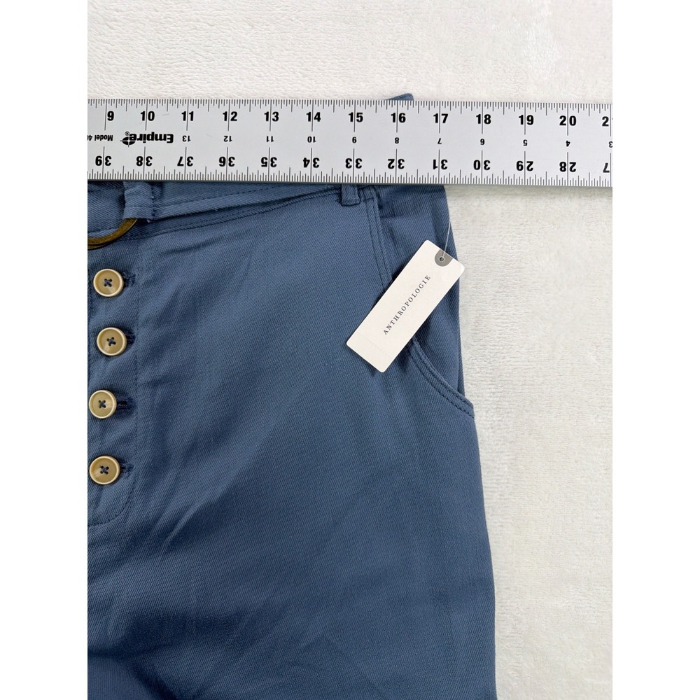 Anthropologie Wedgewood Blue Pants Women 14 Wide Leg Coastal Elegant NWT $120 - Picture 11 of 16